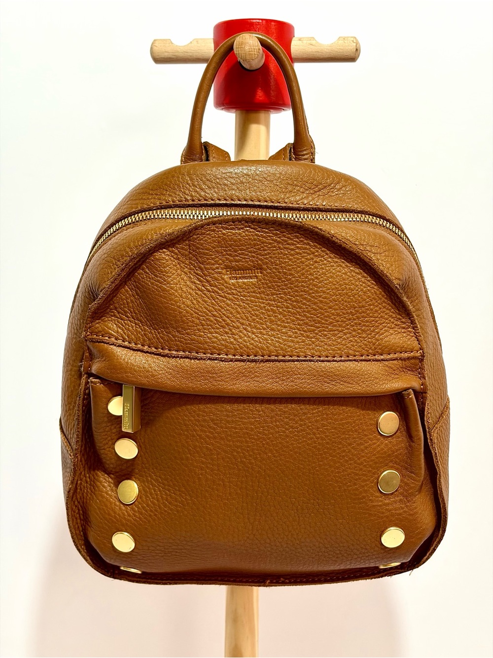Hammitt Shane Mini/Small Backpack In Arches/Caramel/Brushed Gold Hardware